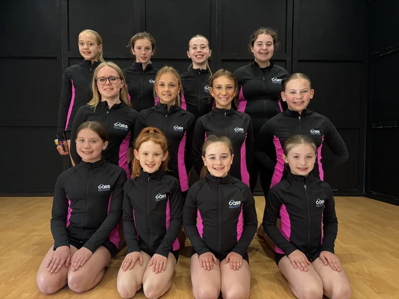 The acrobatics squad at A.R.T.S. (All Round Theatre School)